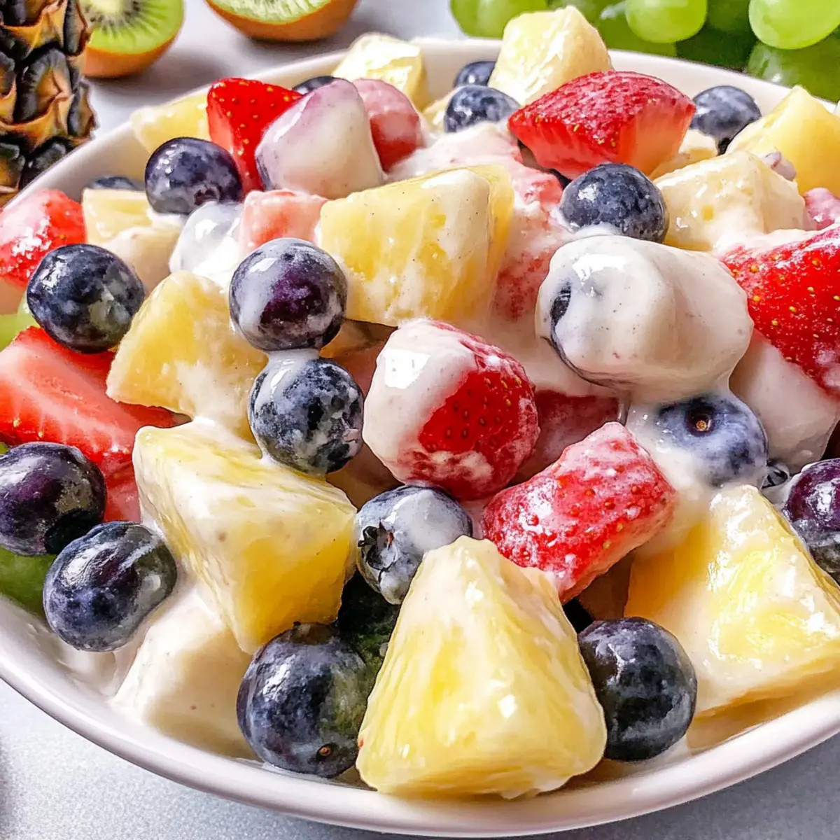 Creamy Fruit Salad with Greek Yogurt for a Fresh Twist