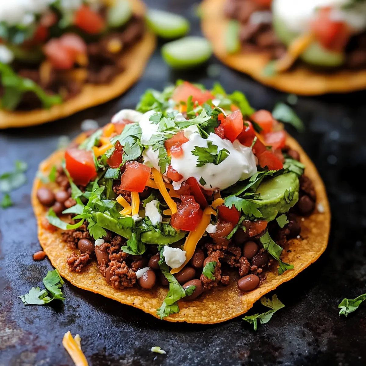 Easy Ground Beef Tostadas for Flavor-Packed Weeknight Fun