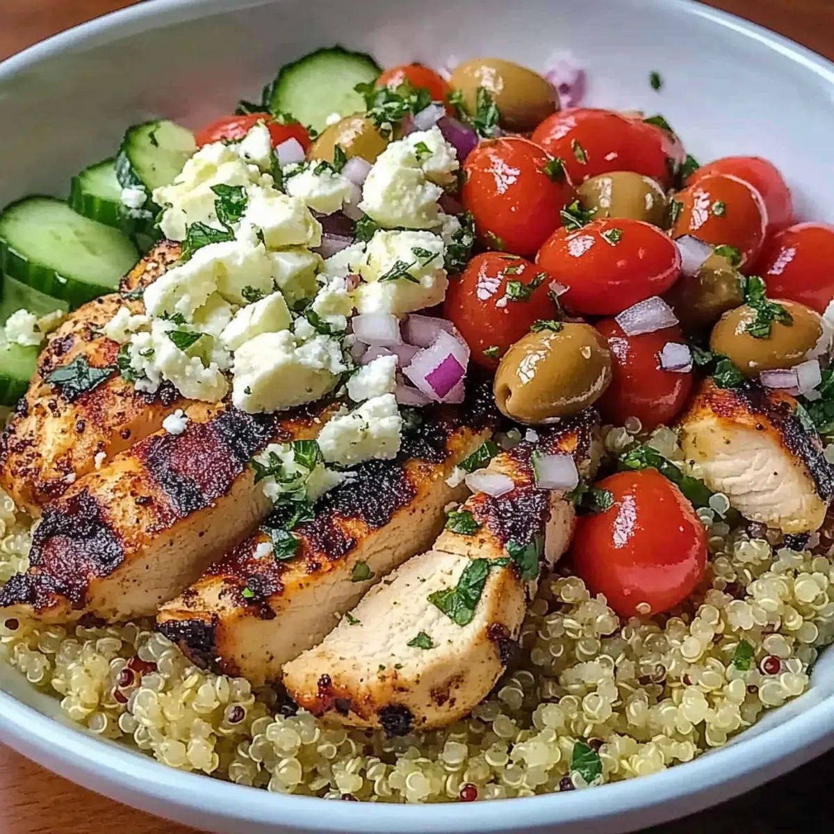Greek Chicken Quinoa Bowl for a Wholesome Happy Meal