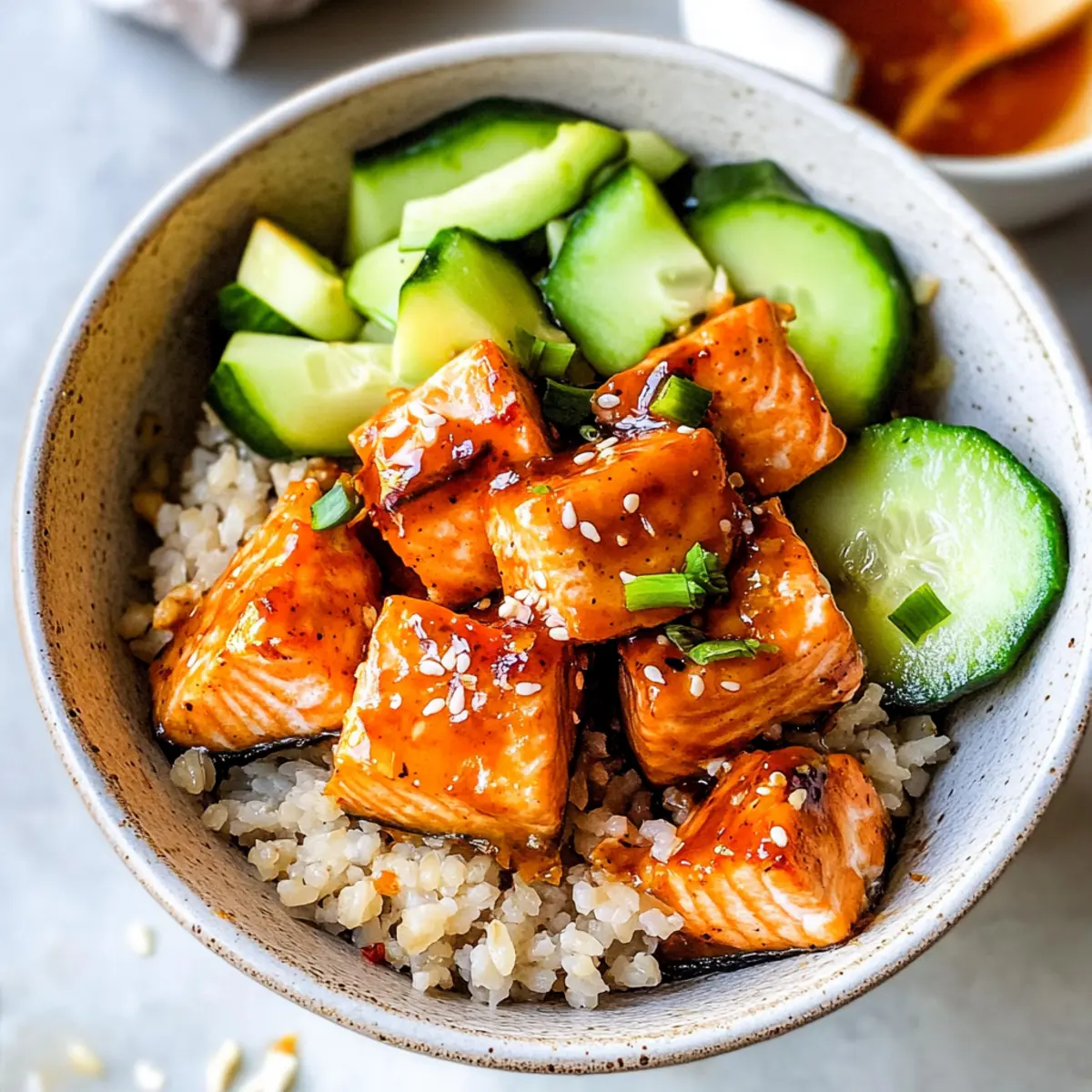 Honey Sriracha Salmon Rice Bowls for a Flavorful Night In