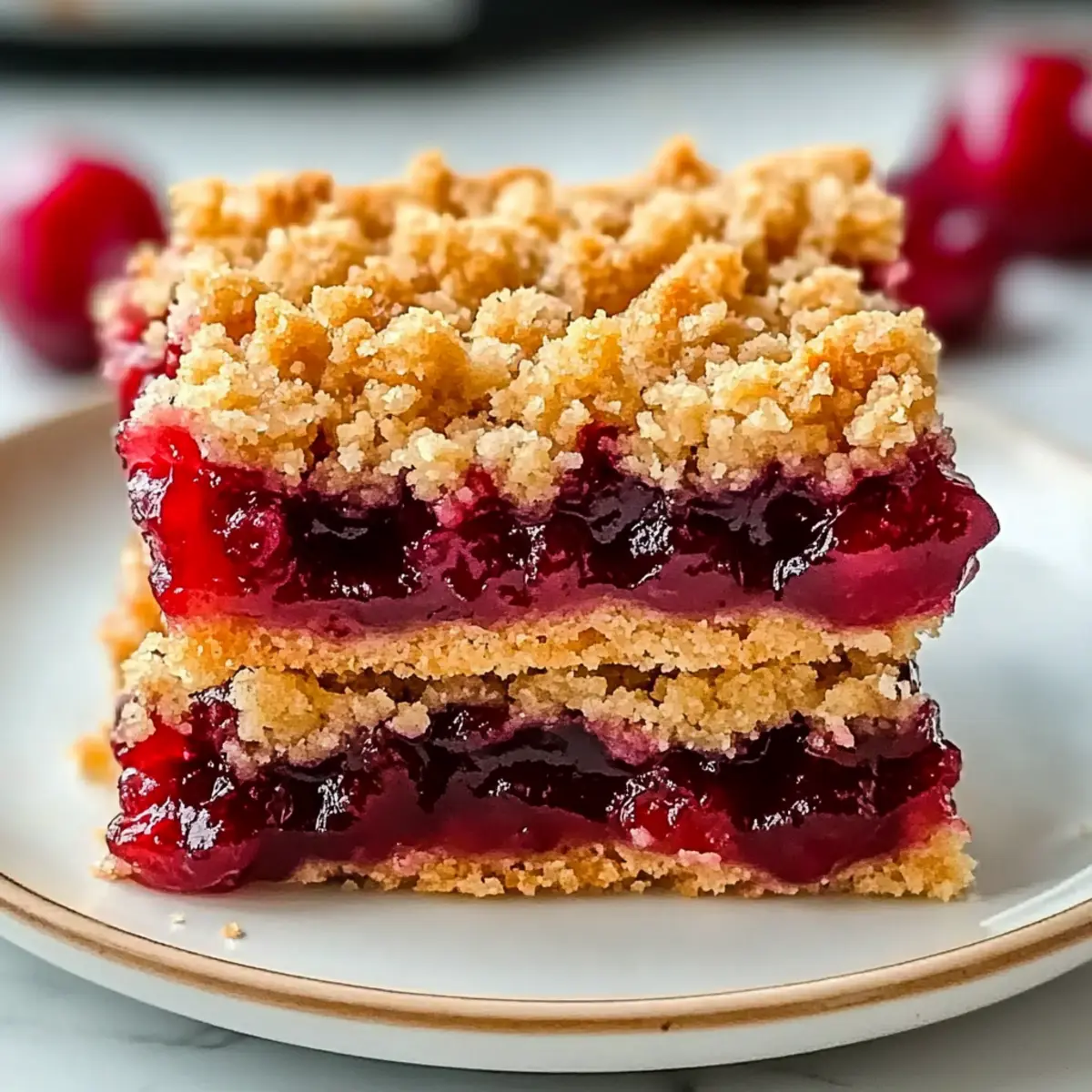 Delicious Quick Cherry Crumble Bars with Easy Substitutions