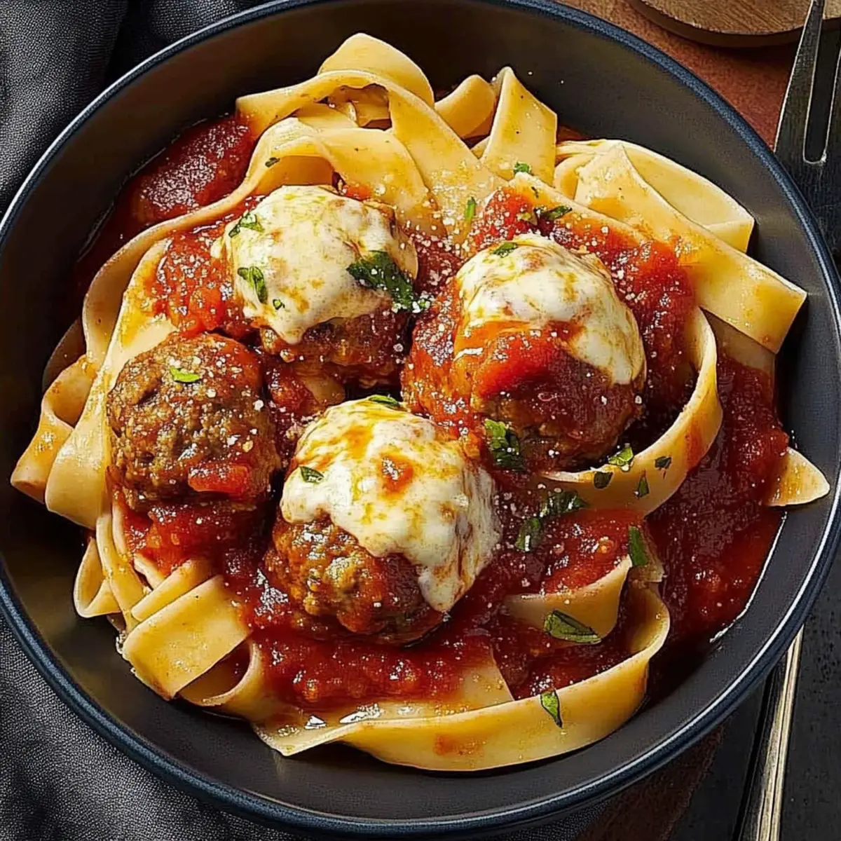 Twisted Italian Meatballs with Gooey Cheesy Center