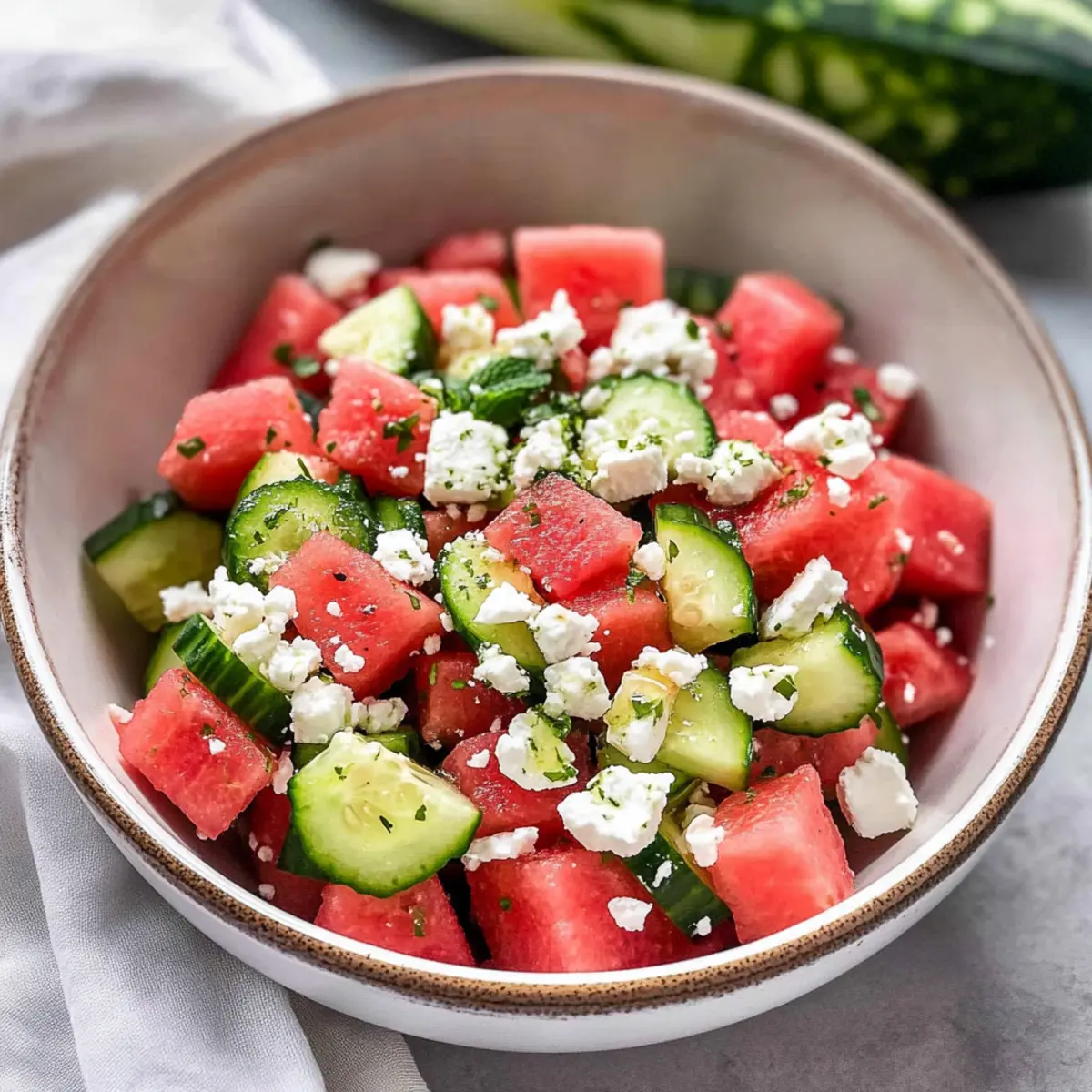 Refreshing Watermelon Salad with Feta and Mint Magic