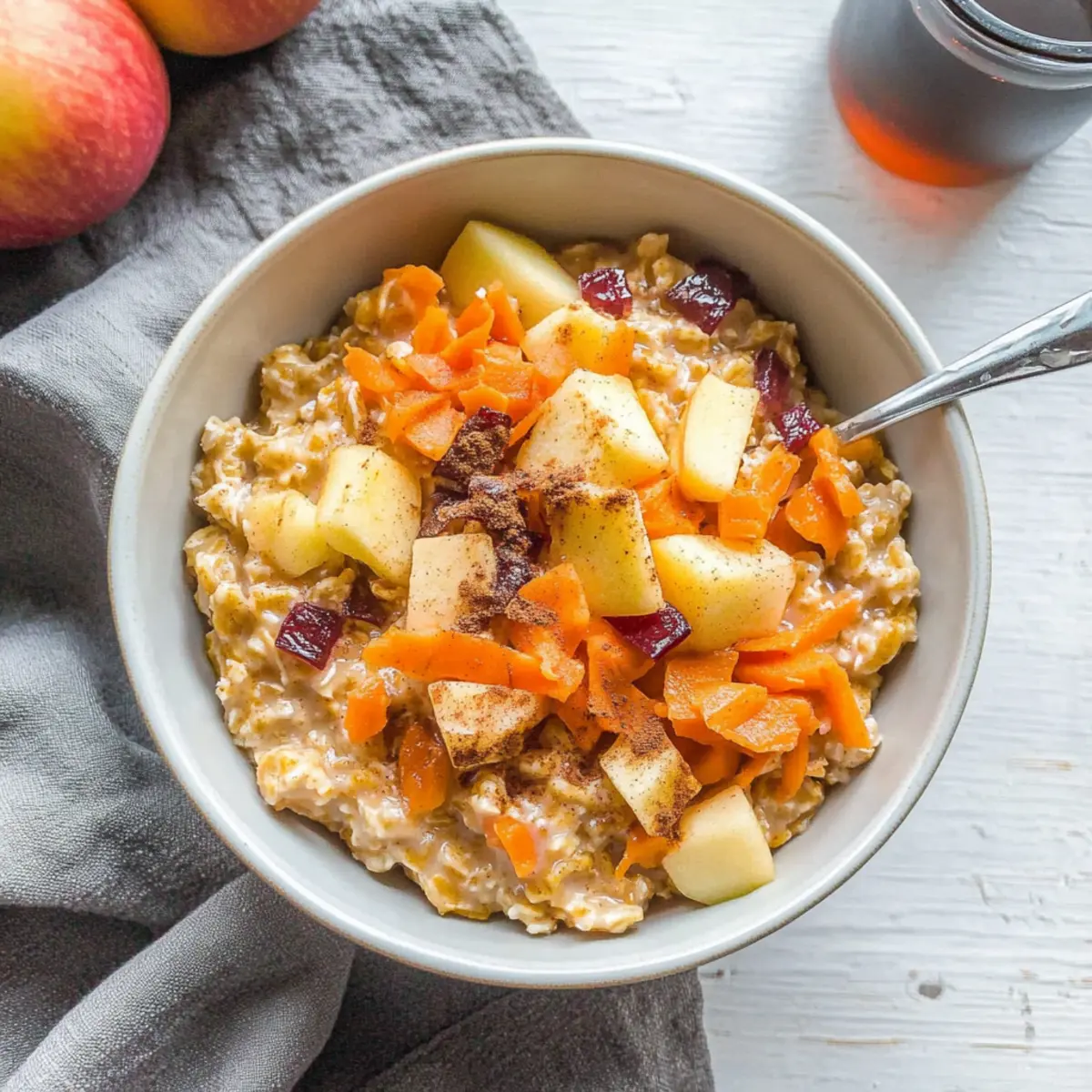 10-Minute Apple Carrot Oatmeal for Quick Cozy Mornings