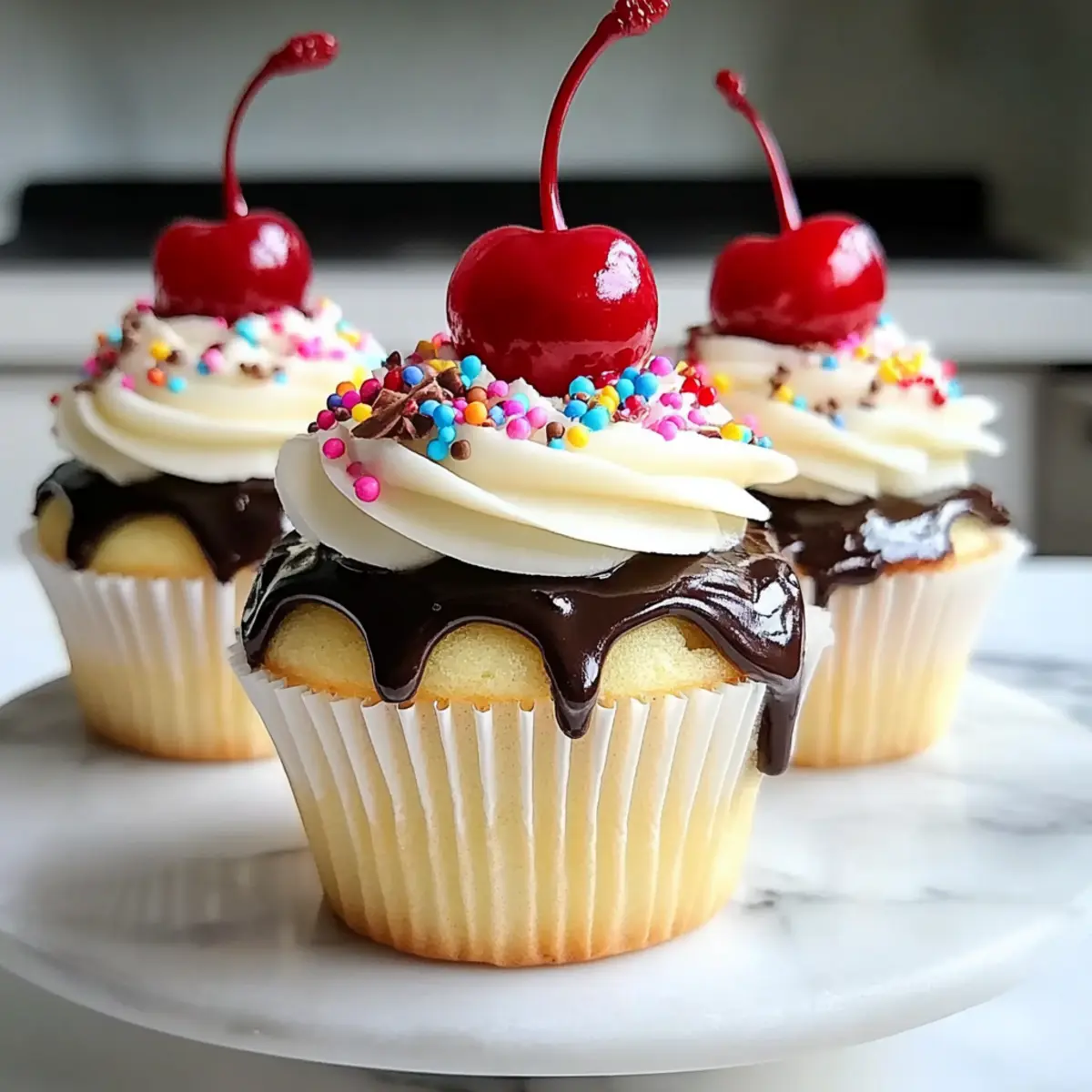 Irresistible Banana Split Cupcakes to Brighten Your Day