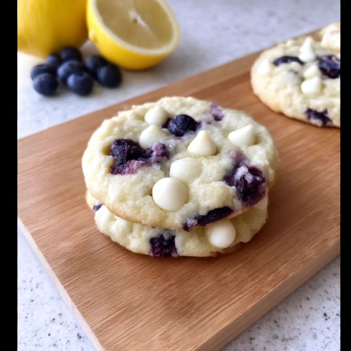Soft Blueberry Lemon Cookies Bursting with Flavor