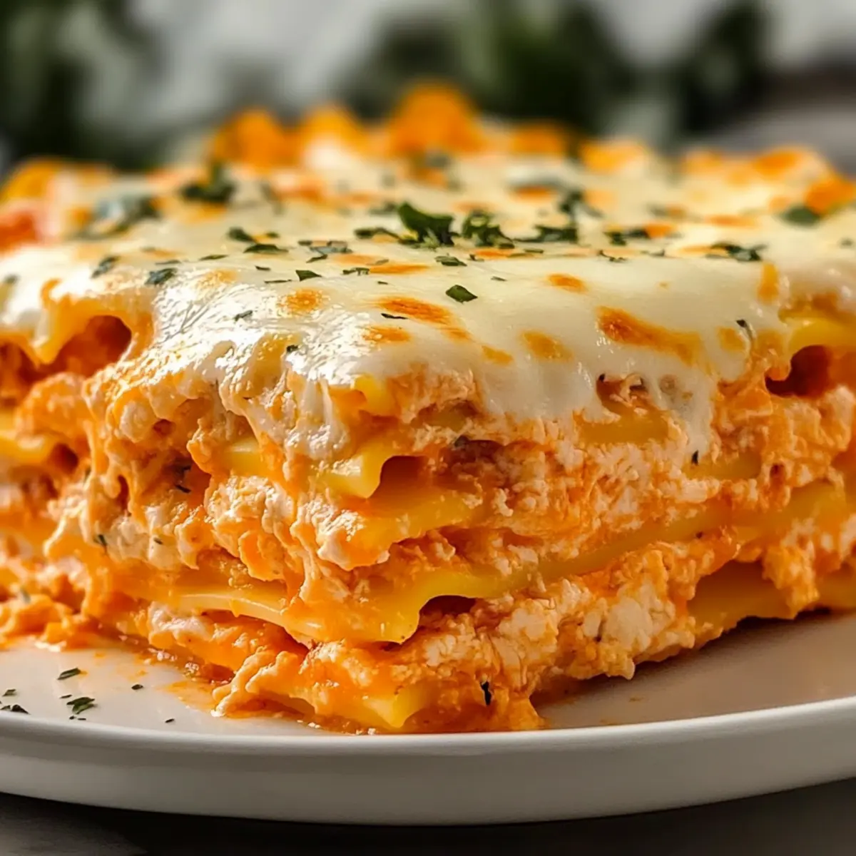 Cheesy Buffalo Ranch Chicken Lasagna for Comfort Food Lovers