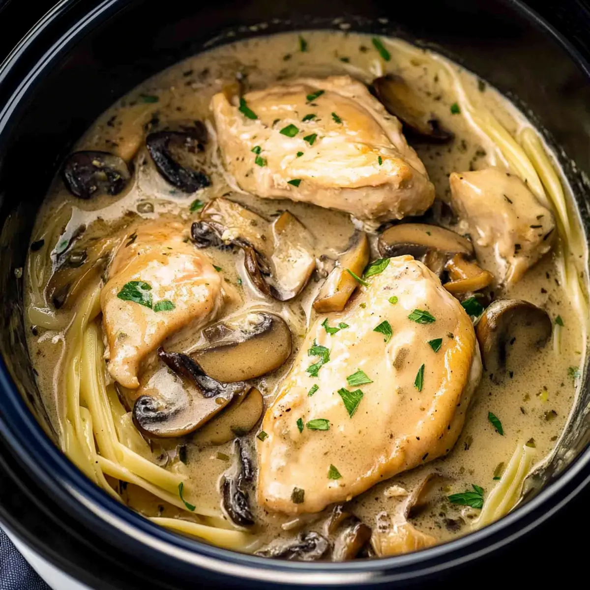 Creamy Slow Cooker Chicken Marsala That'll Wow Your Tastebuds