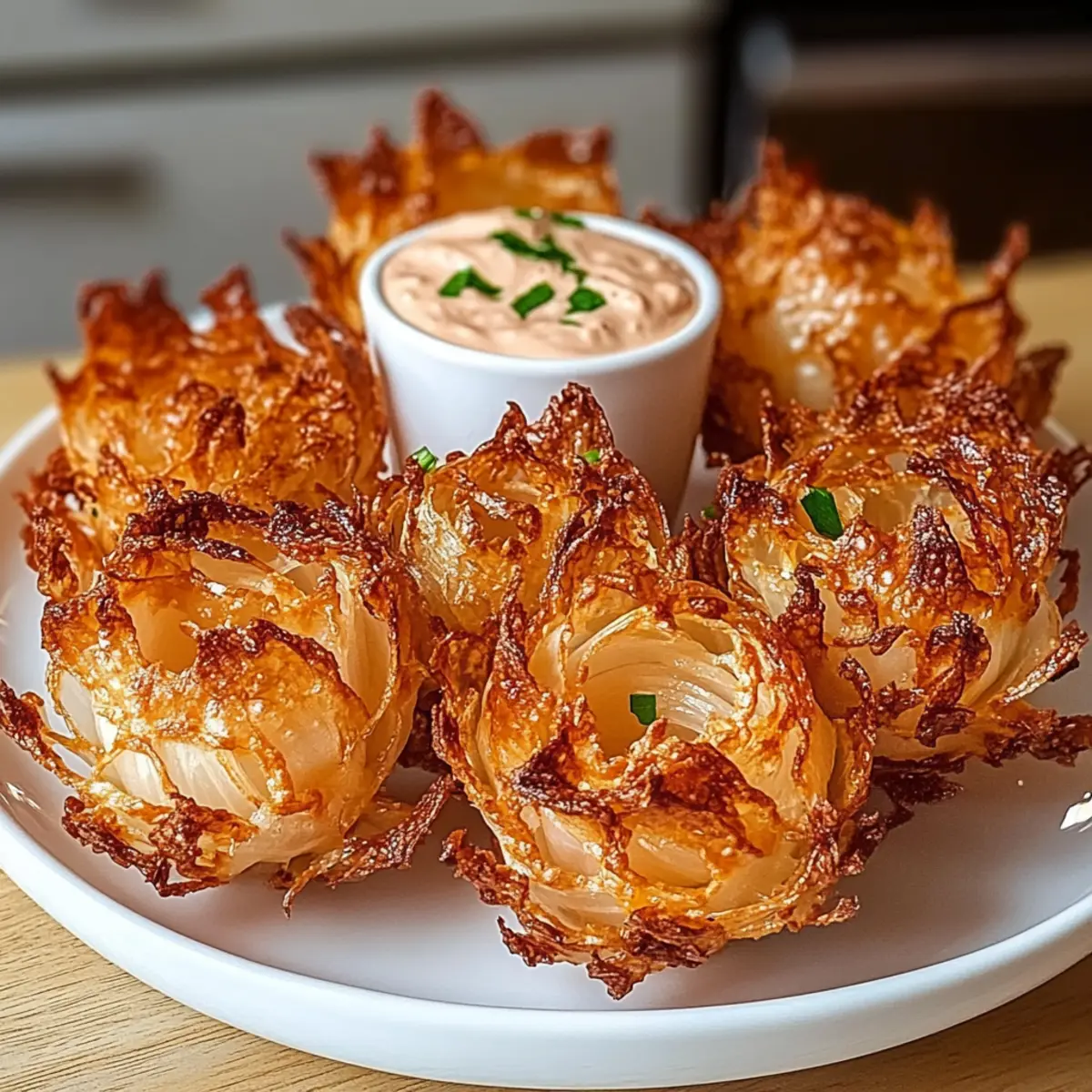 Air Fryer Crispy Mini Blooming Onions for Guilt-Free Snacking
