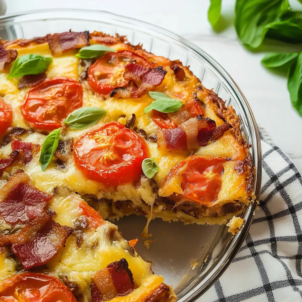 Gluten-Free Crustless Tomato Pie: Easy Summer Bliss