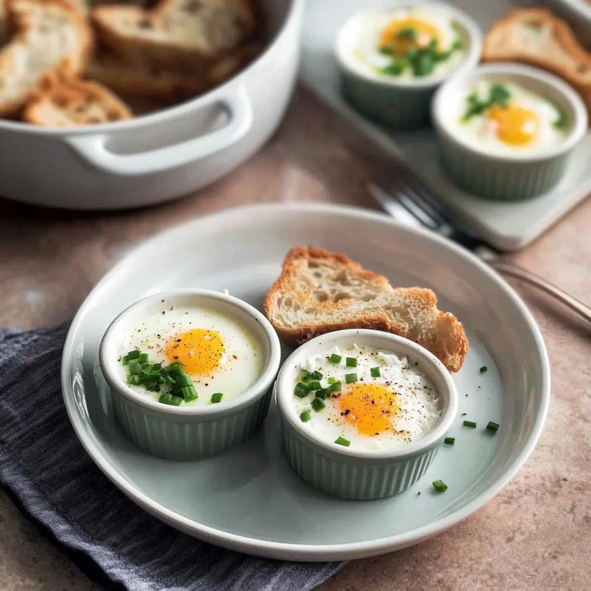 French Baked Eggs: Creamy Oeufs Cocotte Perfect for Brunch