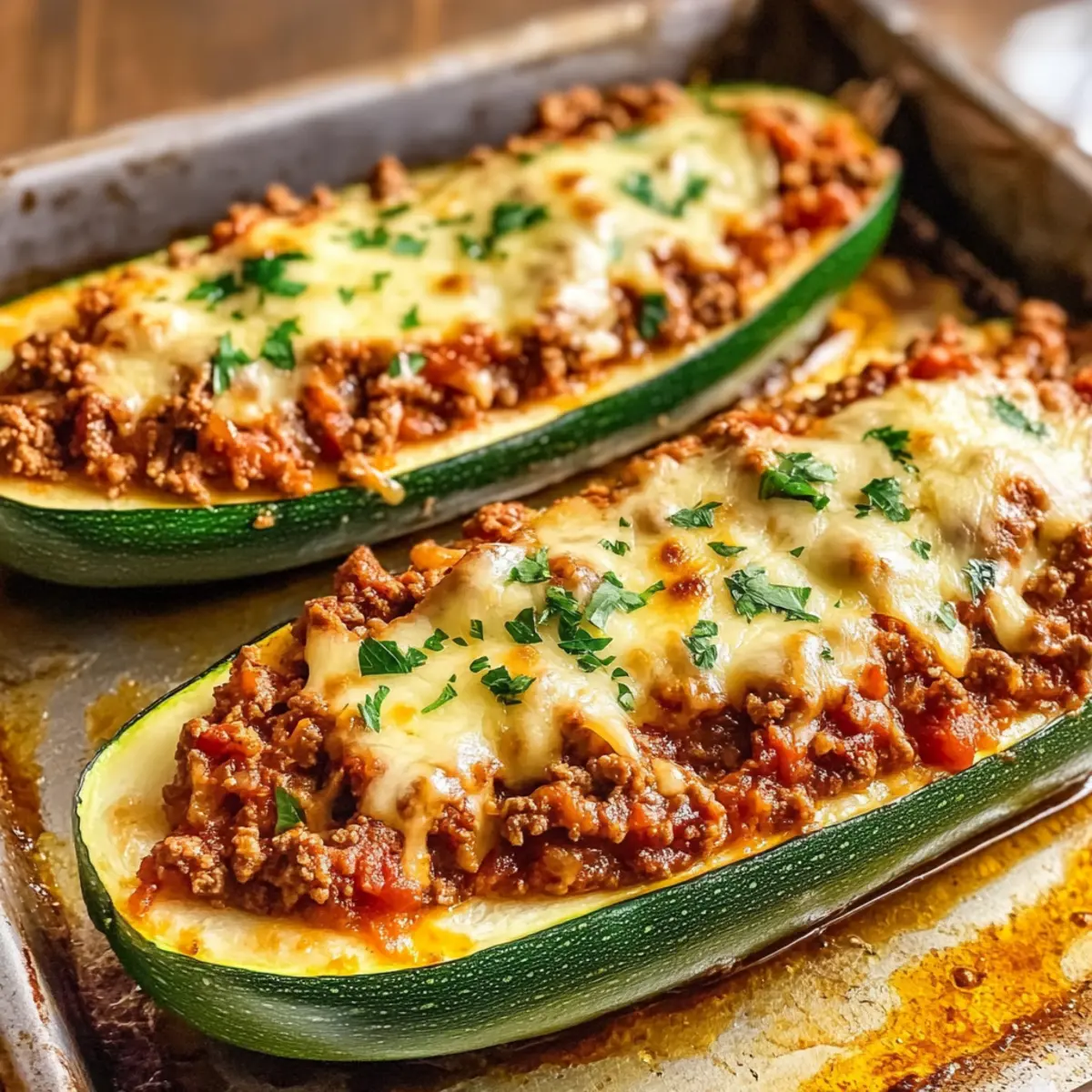Heavenly Ground Beef Zucchini Boats for a Low-Carb Feast