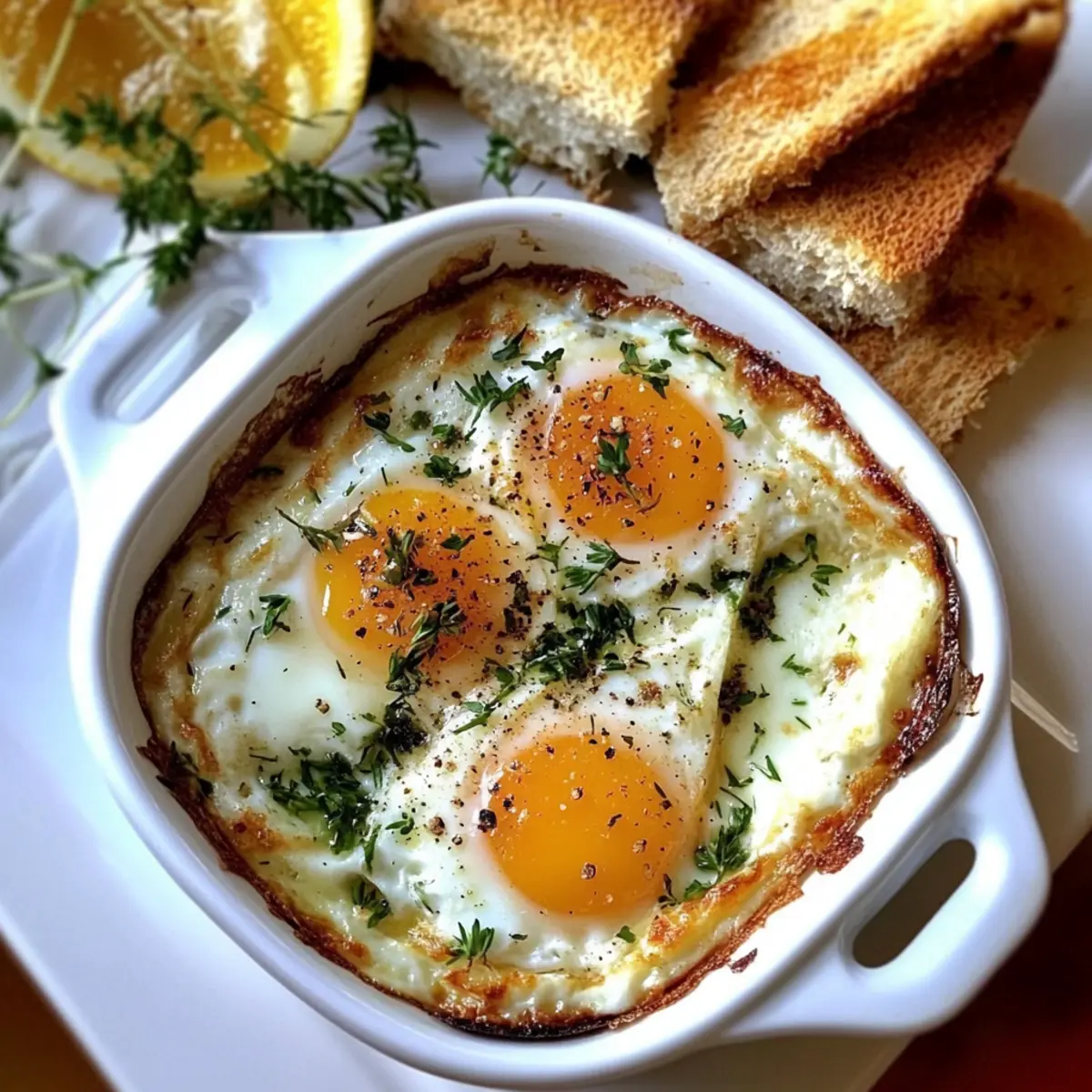 Herbed Baked Eggs: A Creamy Brunch Treat You’ll Love