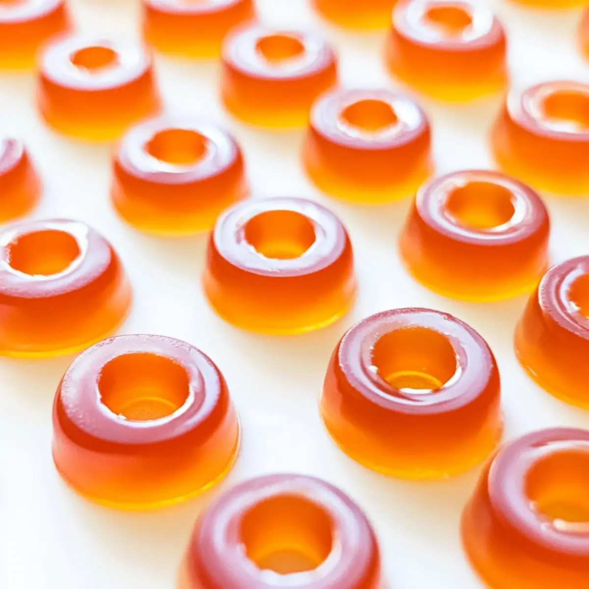 Homemade Peach Rings: Deliciously Chewy Gelatin Gummies