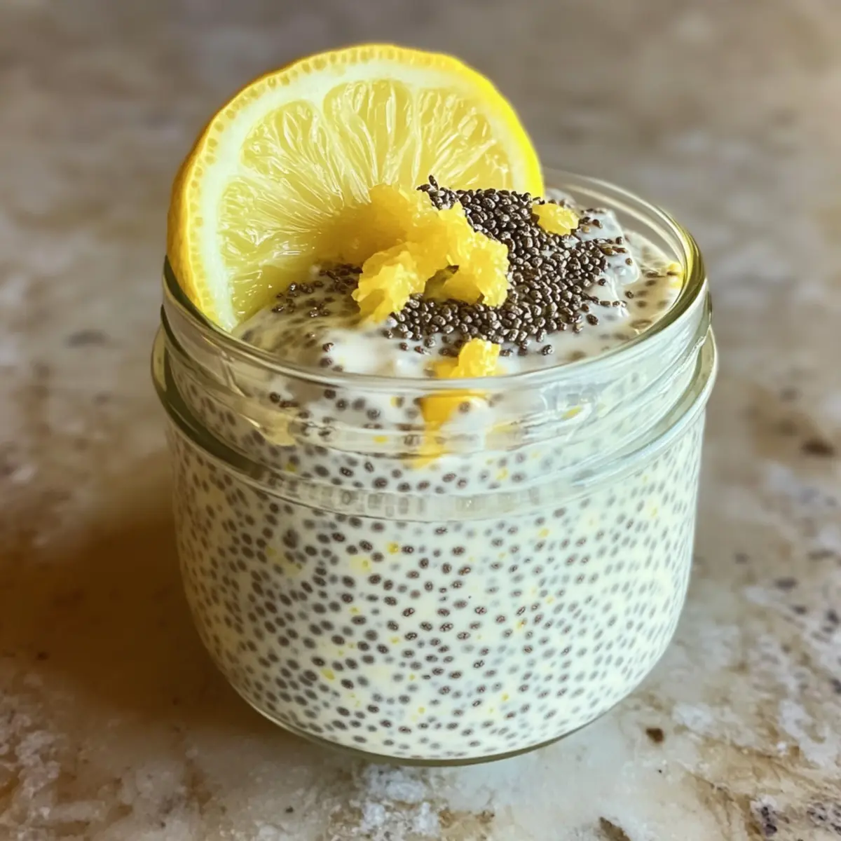 Lemon Cheesecake Chia Pudding for a Refreshing Treat