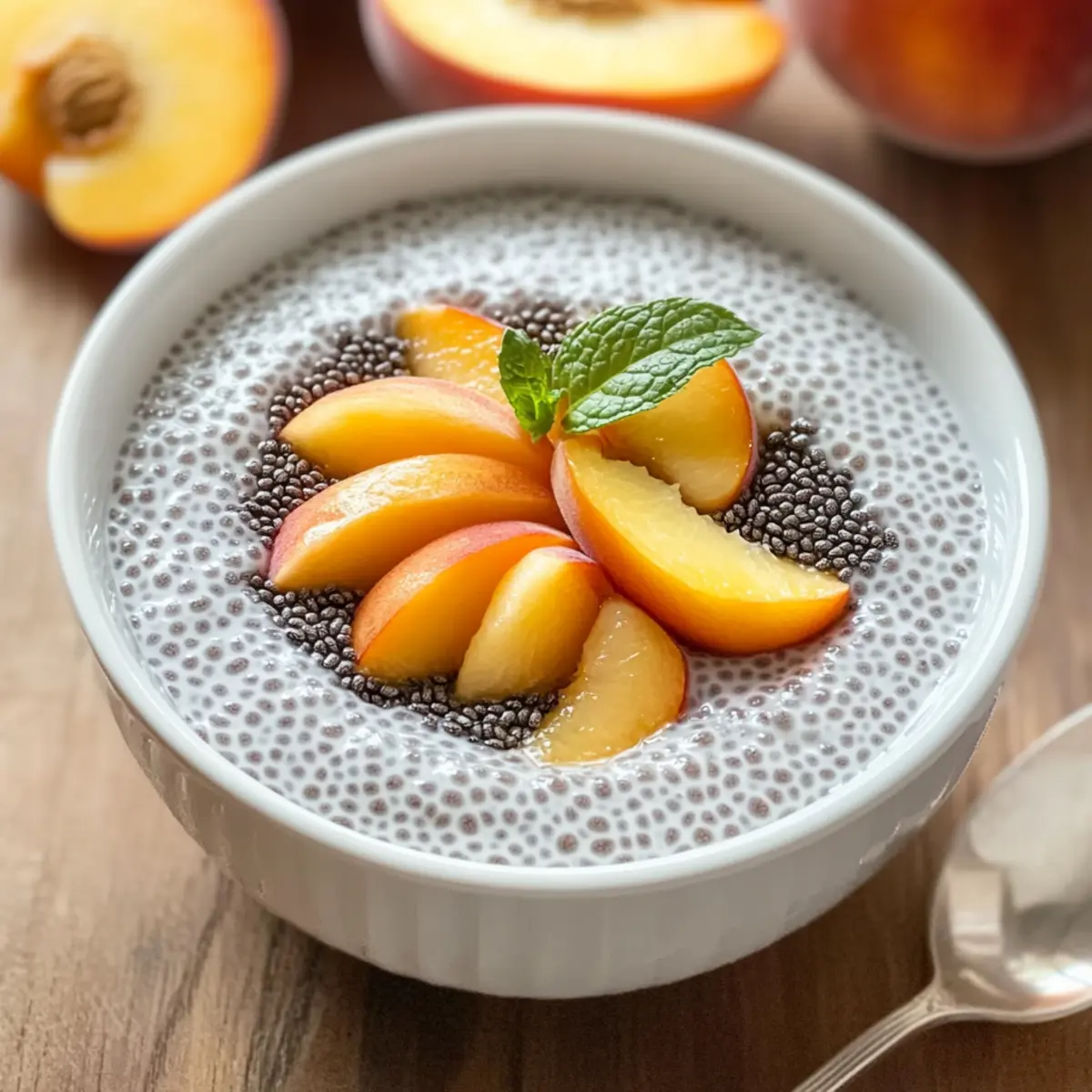 Creamy Peach Chia Pudding: Quick, Healthy & Customizable Treat