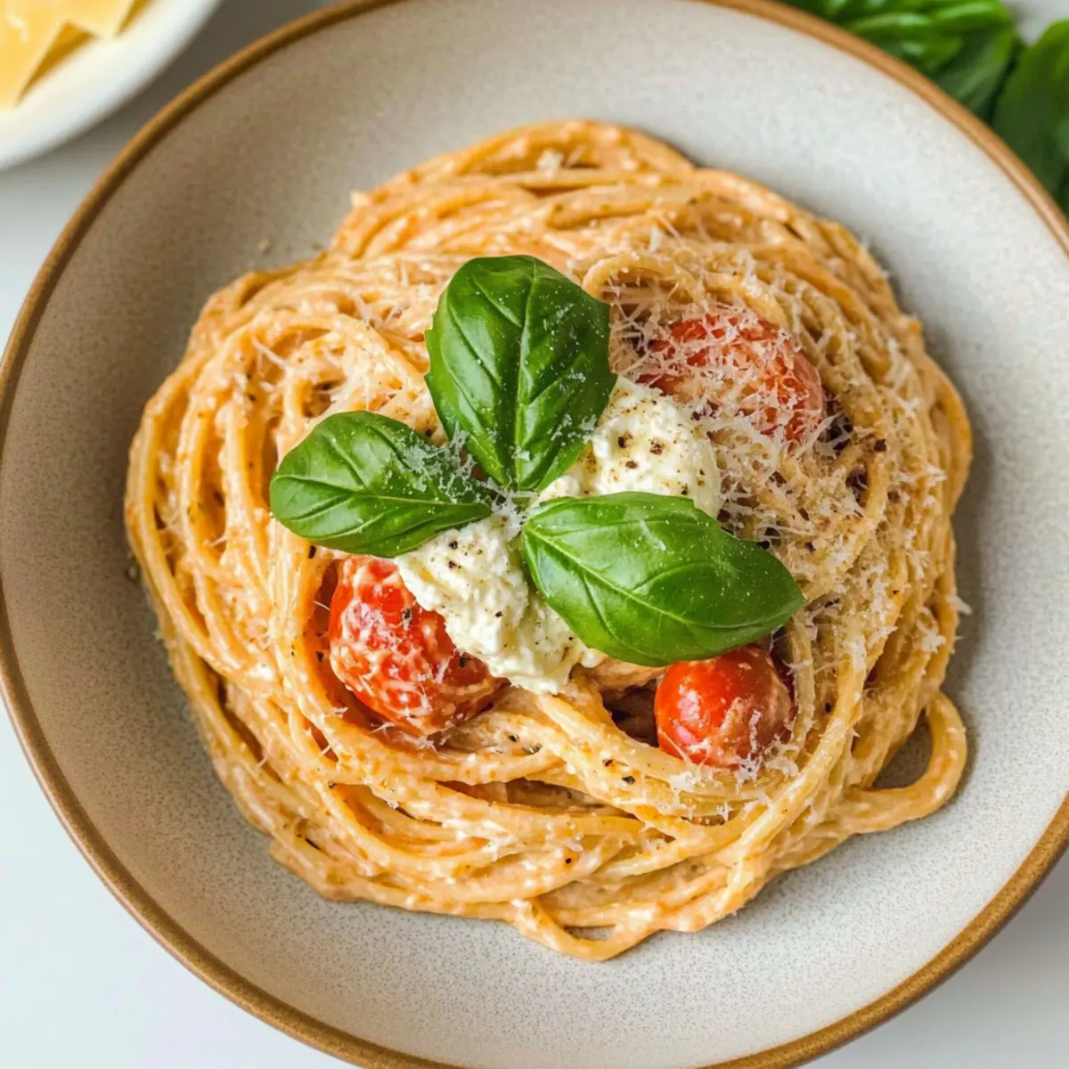 Creamy Roasted Tomato and Garlic Ricotta Pasta Bliss