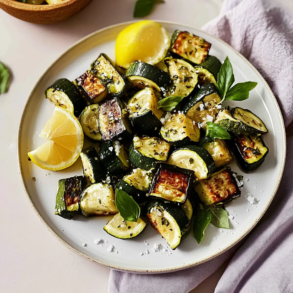 Easy Roasted Zucchini with Lemon and Herbs That Wow