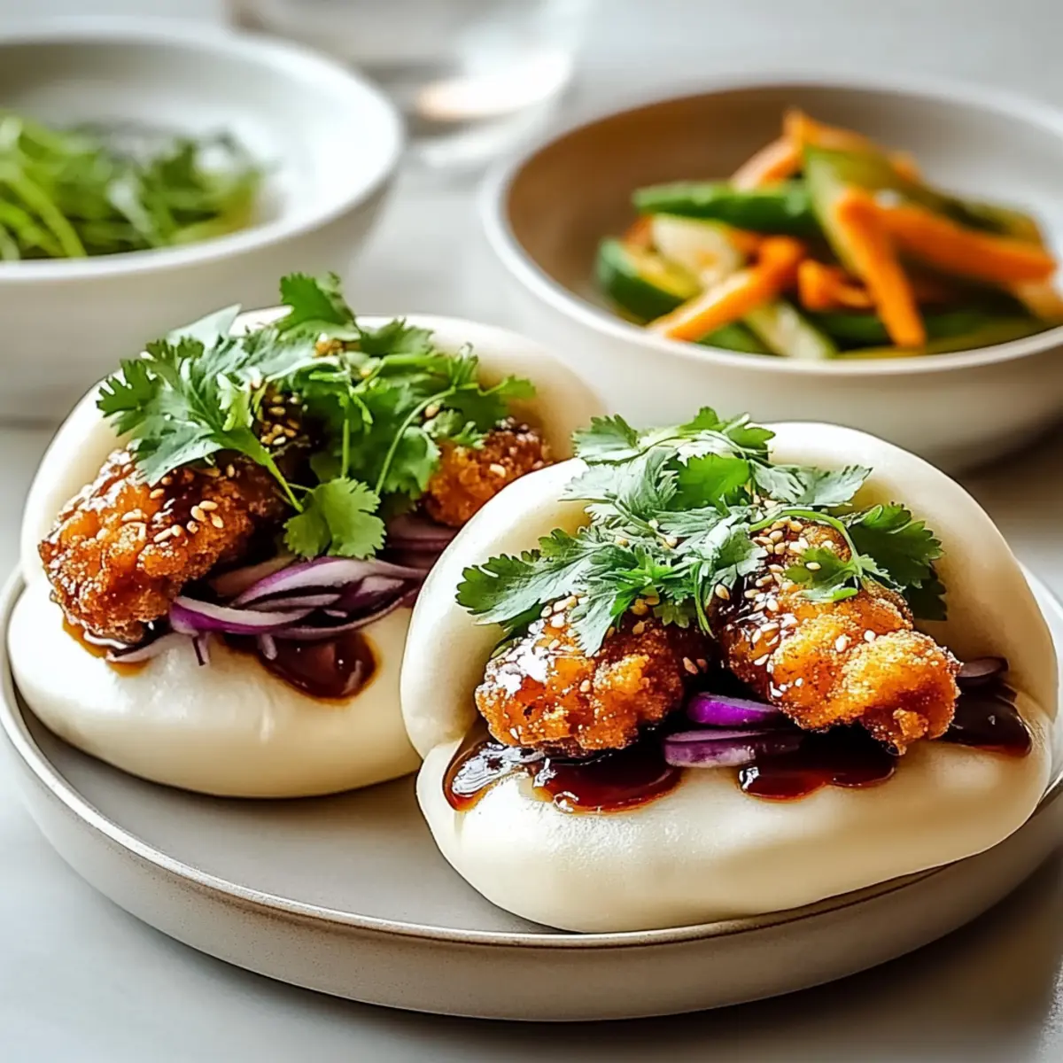 Sticky Crispy Chicken Bao Buns for a Flavor Explosion