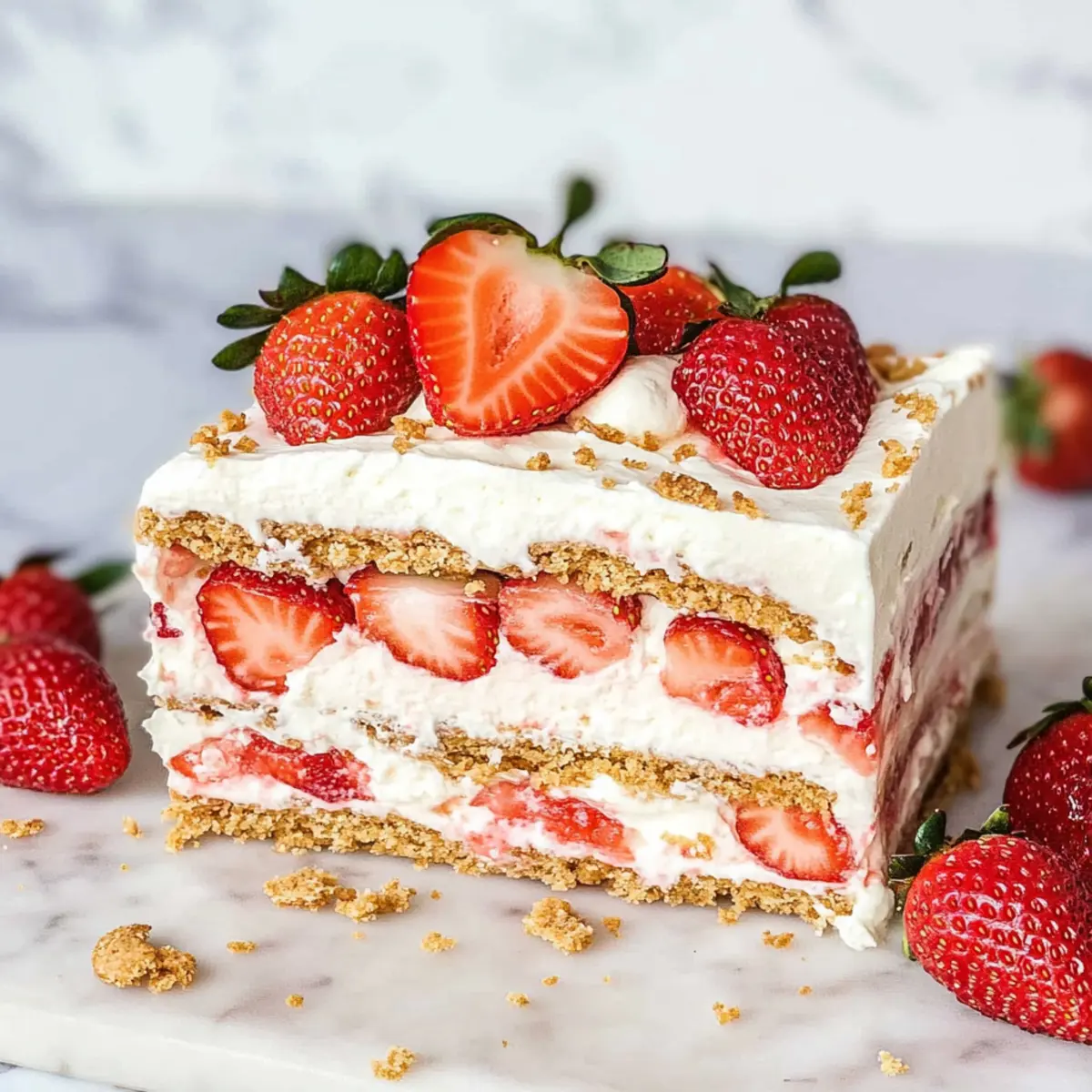 No-Bake Strawberry Icebox Cake: A Refreshing Summer Treat