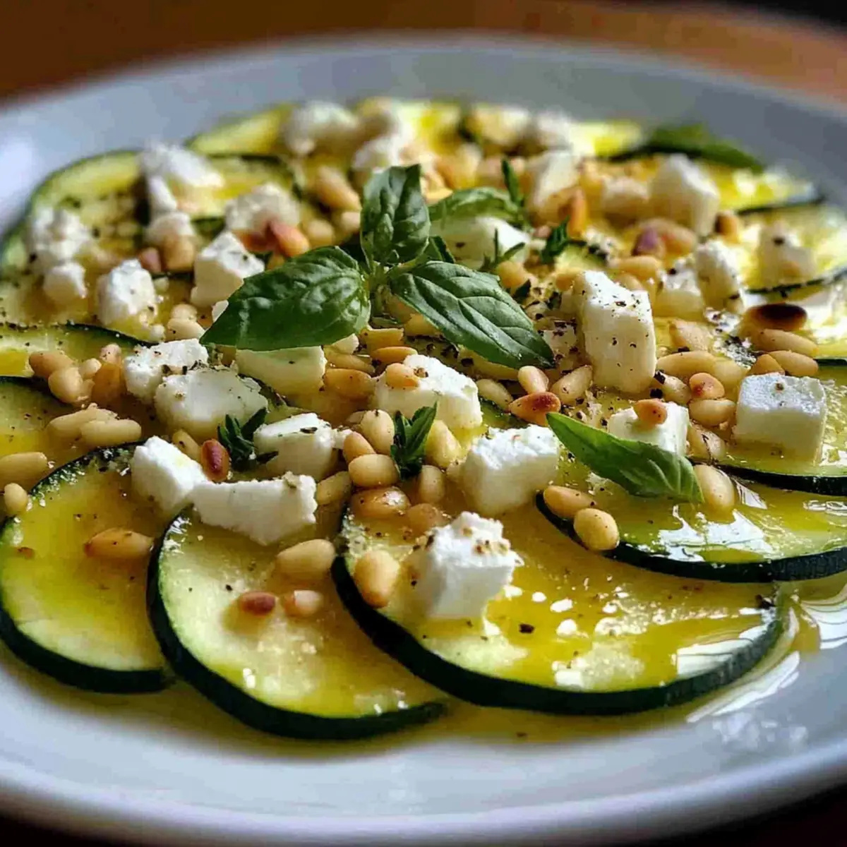Refreshing Zucchini-Carpaccio: Quick Summer Delight