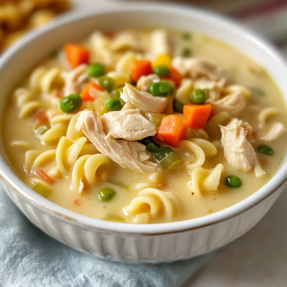 Creamy Crack Chicken Noodle Soup for Quick Cozy Nights